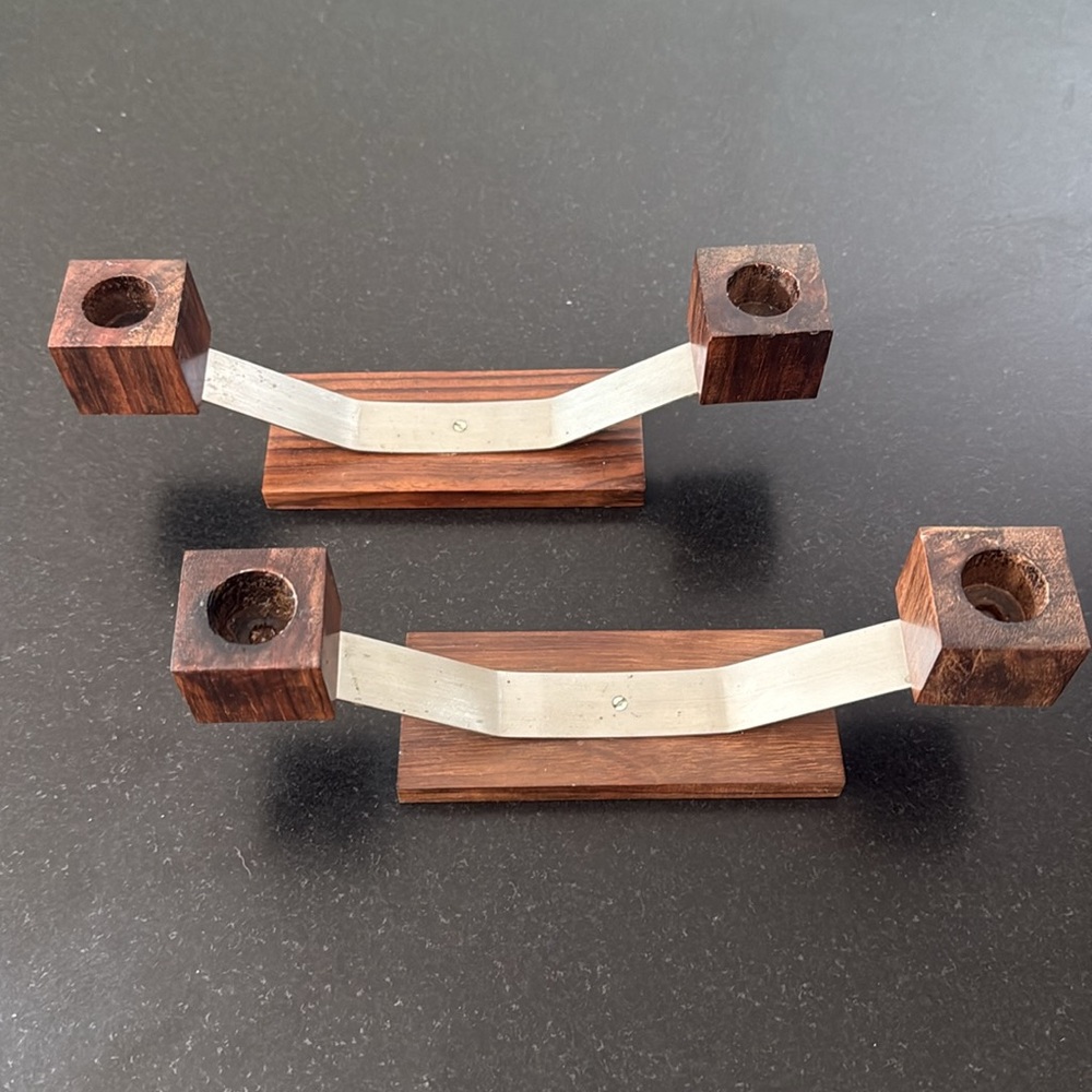 Vintage Mid Century Candlestick Holders